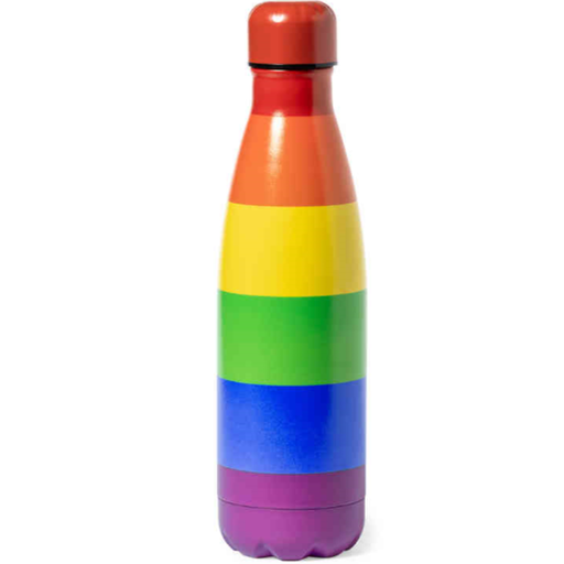 ORGULHO - AQUECEDOR DE ÁGUA QUENTE METÁLICO COM A BANDEIRA LGBT