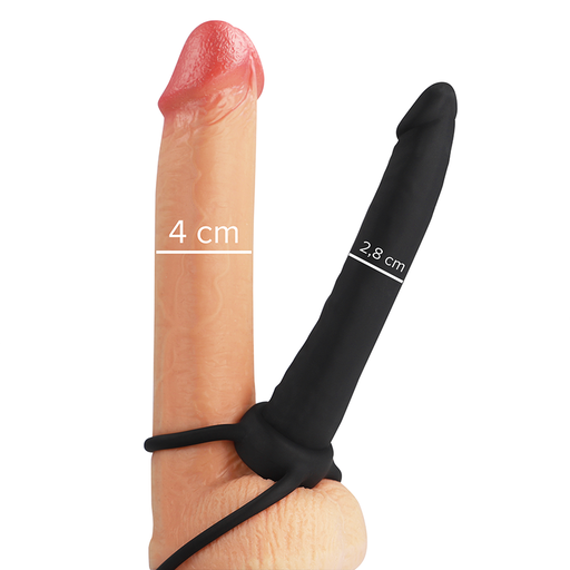 MYTHOLOGY - COBI ONYX ANAL DILDO COM GALO E ANEL DE TESTÍCULO SILICONE 13 CM