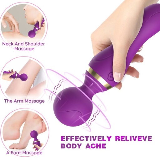 ARMONY - FREEZA MASSAGER E VIBRADOR CABEÇA SUPER FLEXÍVEL ROXO