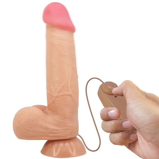 PRETTY LOVE - SÉRIE SLIDING SKIN DILDO REALÍSTICO COM VENTOSA DESLIZANTE PELE CARNE 21,8 CM