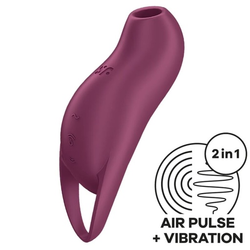 SATISFYER - ESTIMULADOR DE CLITÓRIS POCKET PRO 1 GARNET