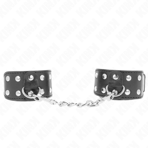 KINK - PULSEIRAS COM LINHA DUPLA DE PREGOS AJUSTÃVEIS PRETOS