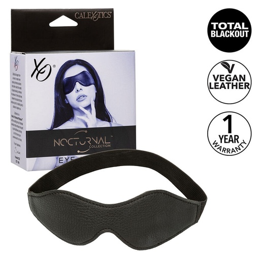 CALEXOTICS - NOCTURNAL MÃSCARA DE OLHOS PVC COURO PRETO