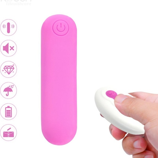 ARMONY - SPLASH JOLINE VIBRADOR BALA SILICONE CONTROLE REMOTO 10 VIBRAÃÃES 65 X 15 CM ROSA