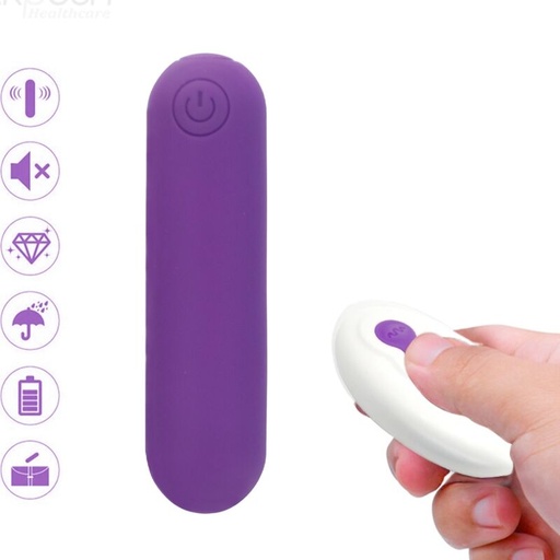 ARMONY - SPLASH JOLINE VIBRADOR BALA SILICONE CONTROLE REMOTO 10 VIBRAÃÃES 65 X 15 CM ROXO