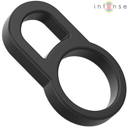 INTENSE - BOBBY DUPLO ANEL DE SILICONE PARA PÃNIS PRETO