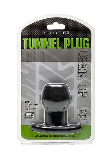 PERFECT FIT BRAND - ASS TUNNEL PLUG SILICONE PRETO M