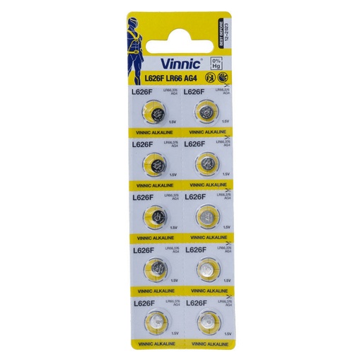 VINNIC - LR66 (AG4) 10 BATERIAS