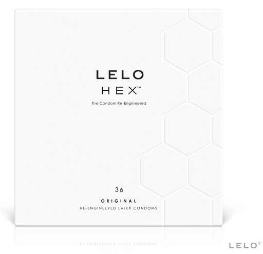 LELO - CAIXA DE PRESERVATIVO HEX 36 UNIDADES