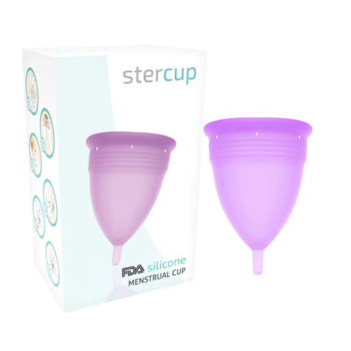 STERCUP - COPO MENSTRUAL DE SILICONE FDA TAMANHO S LILAC