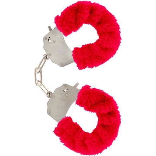 TOYJOY - FURRY FUN CUFFS BONDAGE VERMELHO