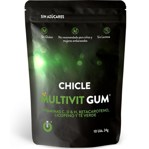 WUG GUM - MULTIVIT VITAMIN C, H, D, BETA-CAROTENE, LYCOPENE AND GREEN TEA 10 UNITS