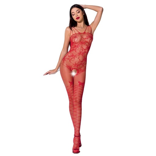 PASSION - WOMAN BS076 BODYSTOCKING TAMANHO ÚNICO VERMELHO