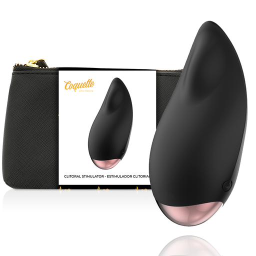 COQUETTE TOYS - ESTIMULADOR CLITORIAL PRETO / OURO