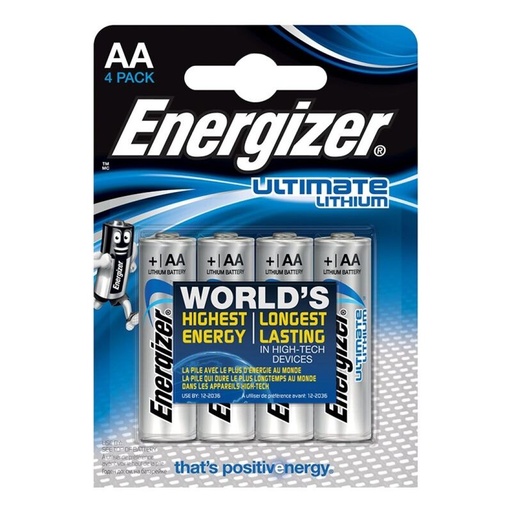 ENERGIZER - ULTIMATE LÍTIO AA L91 LR6 1,5V *5