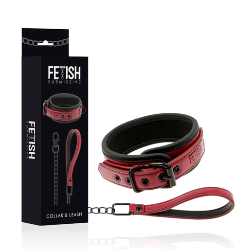 FETISH SUBMISSIVE DARK ROOM - COLAR COM TRELA COM FORRO DE NEOPRENE