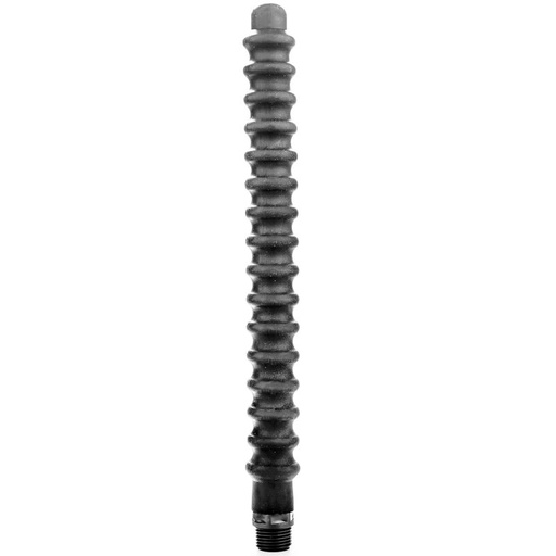 ALL BLACK - MEGA RIPPLE SHOWER ANAL SILICONE 28,5 CM