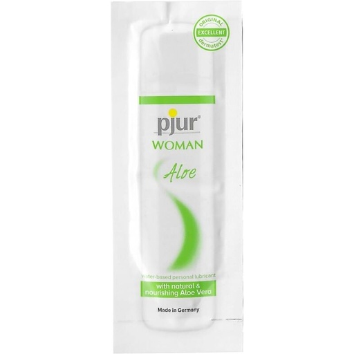 PJUR - WOMAN ALOE LUBRIFICANTE  BASE DE GUA 2 ML