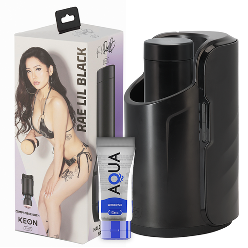 KIIROO - MASTURBADOR KEON + FEEL RAE LIL + LUBRIFICANTE DE QUALIDADE AQUA 50 ML