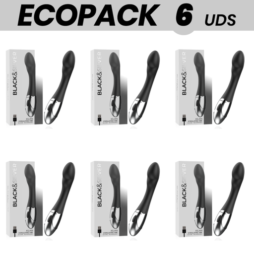 ECOPACK 6 UNIDADES - VIBE ESTIMULANTE KILIAN BLACK&SILVER