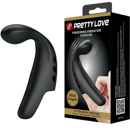 PRETTY LOVE - DEDAL VIBRADOR GORGONA PRETO